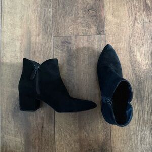 Cole Haan Black Ankle Booties with Zipper